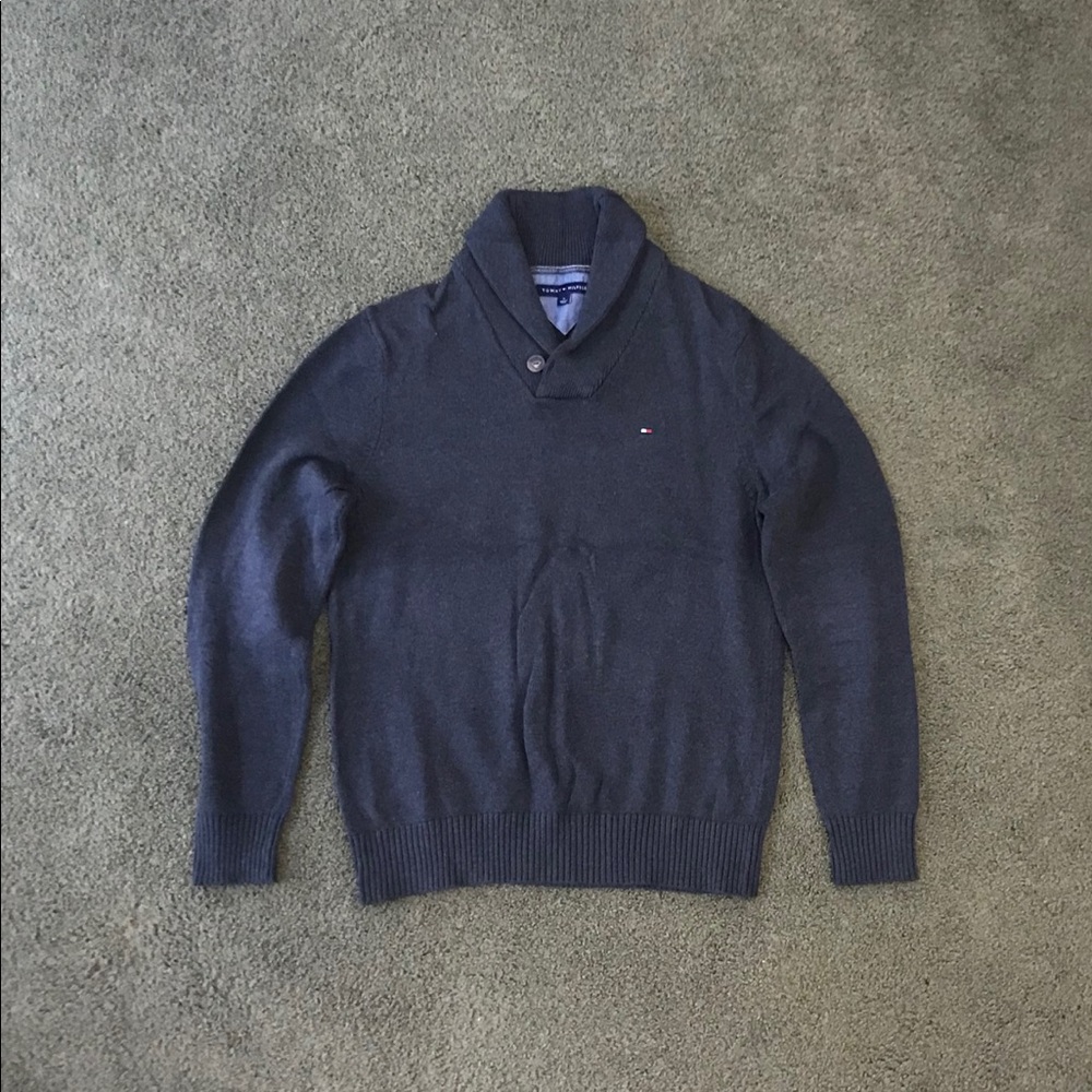 Tommy Hilfiger Shawl Collar Sweater - Heather
